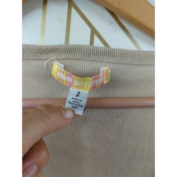 URBAN OUTFITTERS Women's Long Sleeve Corset Hook Closure Embroidery Size S READ - Picture 5 of 12